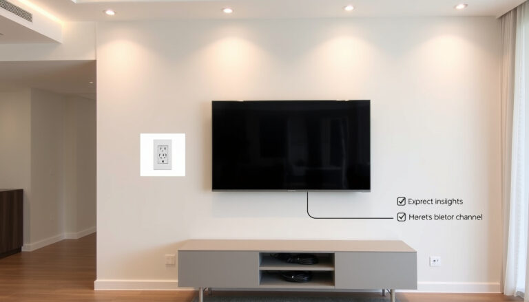 Stopcontact achter tv: hoogte, kabels en veiligheid